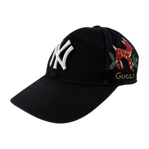 Gucci x MLB NY Yankees Bambi Baseball Cap Hat